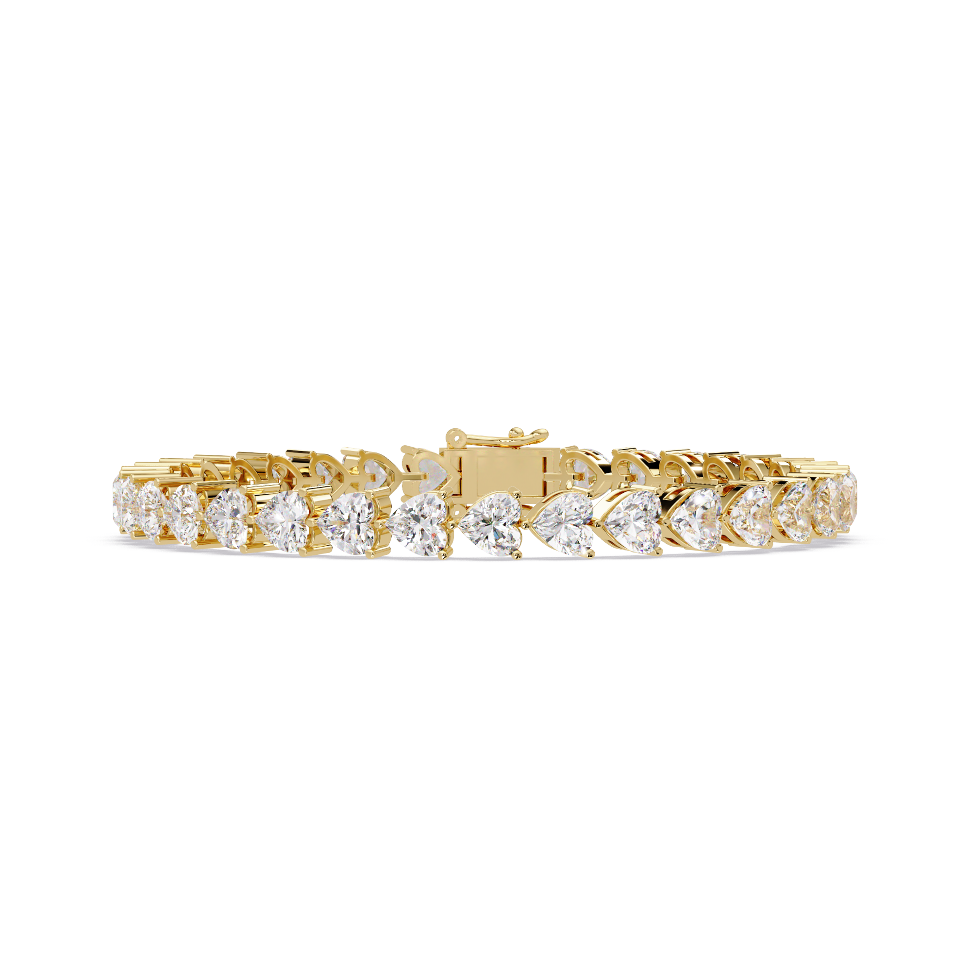 Heart Diamond Tennis Bracelet