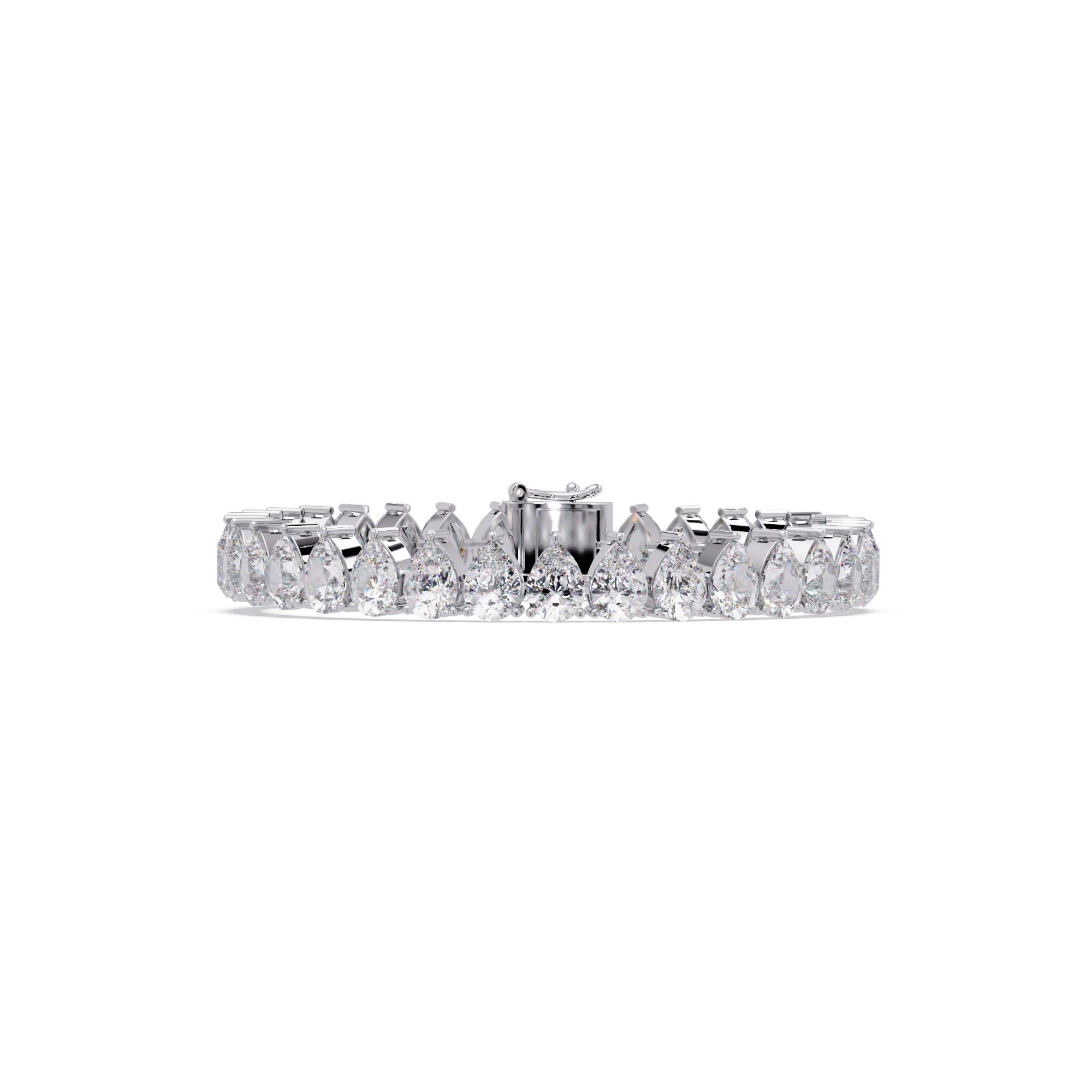 Pear Diamond Tennis Bracelet