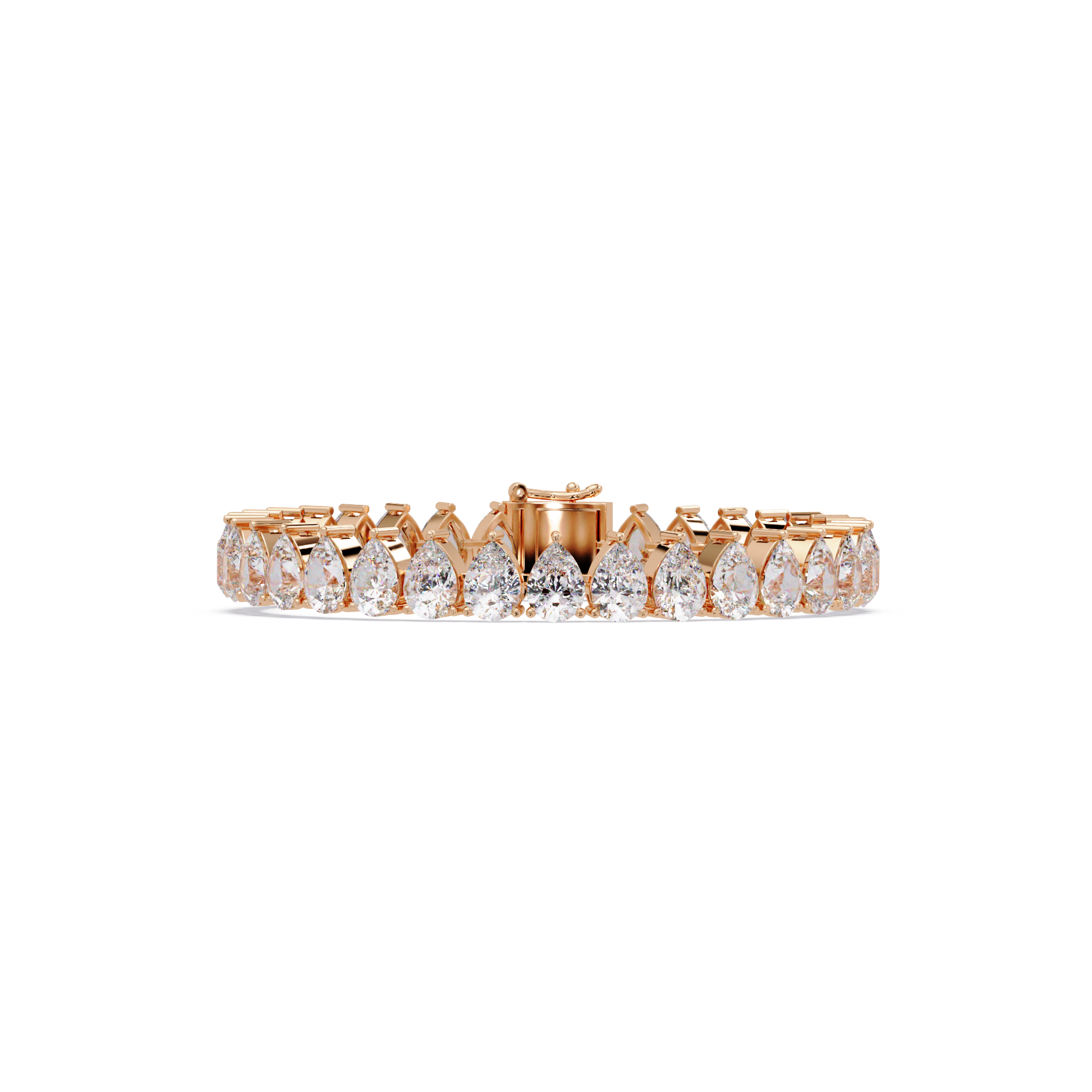Pear Diamond Tennis Bracelet
